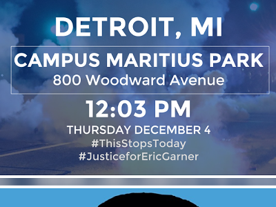 Image: Campus Martius die-in to be held at 12:03 p.m. today after grand jury doesn't indict officer in Eric Garner chokehold case