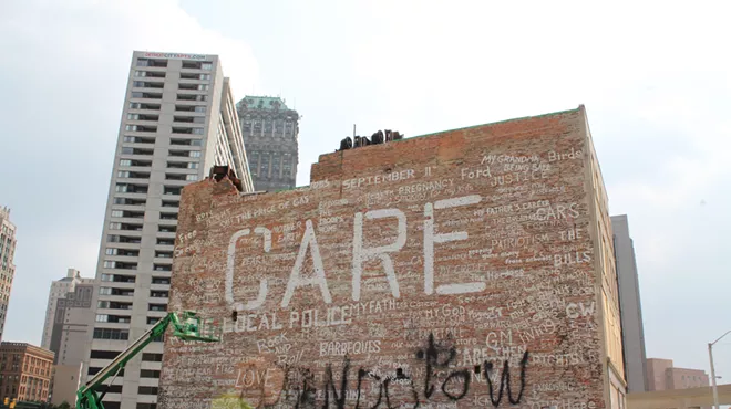 A side of the structure at 139 Bagley was used by Kid Rock for the music video to his song "Care."