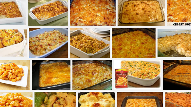 Google search for: "cheesy potatoes"