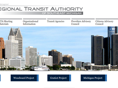 The Southeast Michigan Regional Transit Authority, with a website of its very own.