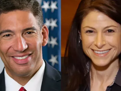 Michigan attorney general candidates Pat Miles and Dana Nessel.