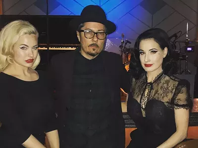 Image: Dita Von Teese stopped by Detroit's Willis Show Bar