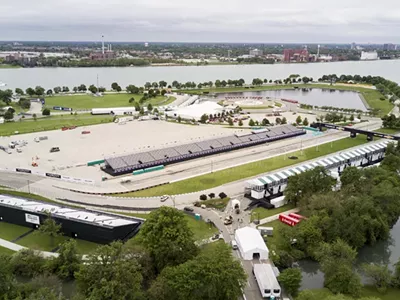 Park or race track? Belle Isle pictured in May 26, 2017.