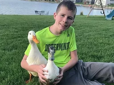 Image: Township votes to allow Michigan boy with autism to keep his therapy support ducks