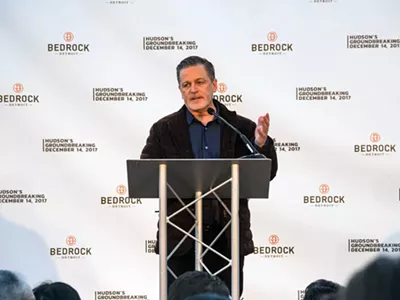 Dan Gilbert at the groundbreaking for the Hudson site project.