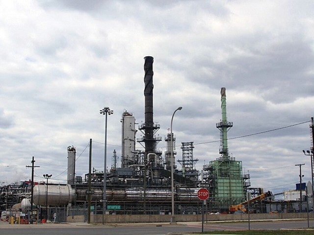 The Marathon tar sands refinery in Southwest Detroit.