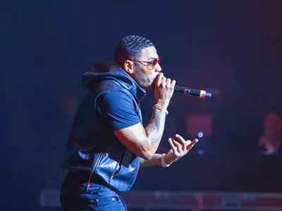 Nelly performing at Sound Board in 2018.