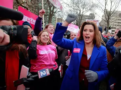 Whitmer to speak at UM commencement on May 4, hopefully with just as much fist pumping.