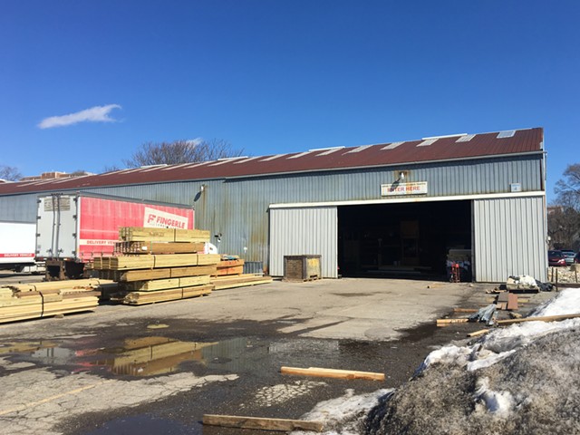Fingerle Lumber's warehouse on Fifth St. in Ann Arbor.