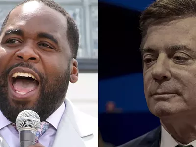 Former Detroit Mayor Kwame Kilpatrick and former Trump campaign manager Paul Manafort.