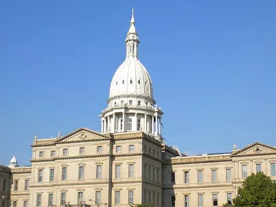 Image: Groups protest anti-sanctuary city bills in Michigan legislature