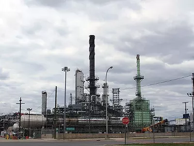 The Marathon tar sands refinery in Southwest Detroit.