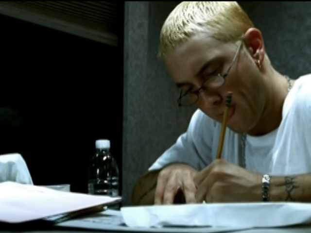 Eminem finally writes back his crazed fan in 2000's video for "Stan."