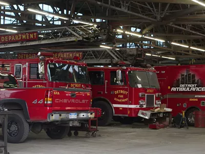 Detroit Fire Department's apparatus and repair shop near Eastern Market.