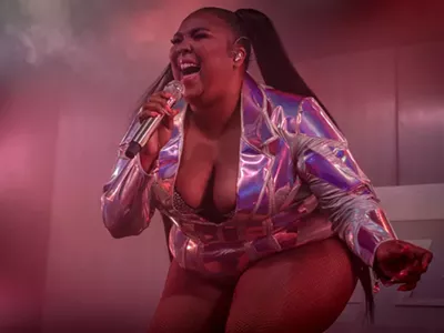 Lizzo during her Detroit performance on May 15.