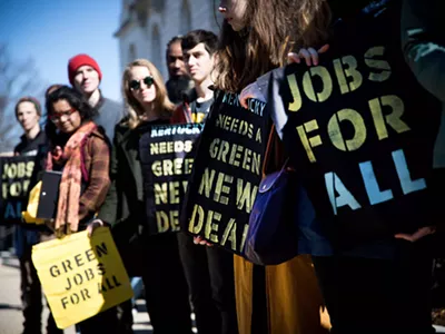 Progressives at a recent rally in Washington D.C.