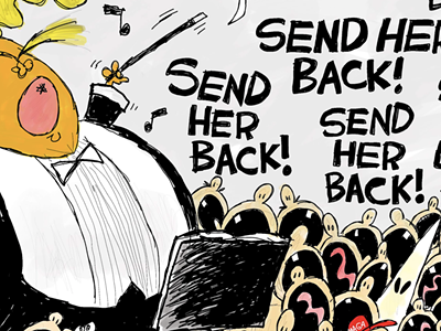 Image: Trump orchestrates