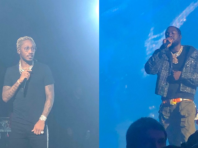 Meek Mill, Future, YG, and DJ Mustard brought their Legendary Nights tour to the DTE Energy Music Theatre