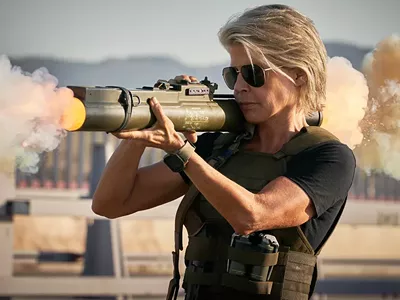 Linda Hamilton stars in Terminator: Dark Fate.