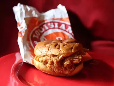 Image: Walled Lake marijuana dispensary is giving away hundreds of Popeyes' spicy chicken sandwiches