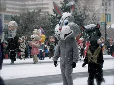 The annual Thanksgiving Parade along Woodward Avenue in 2014.