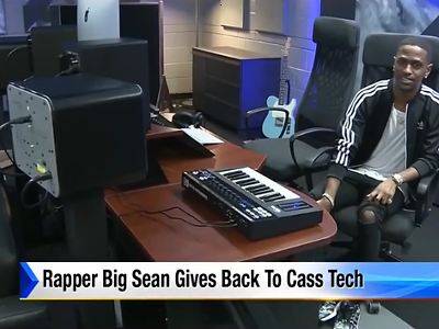 Big Sean helped donate a recording studio to Cass Tech