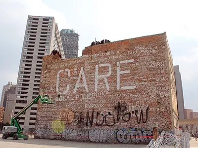 Image: Owner of now-demolished 'CARE' building sues DEGC