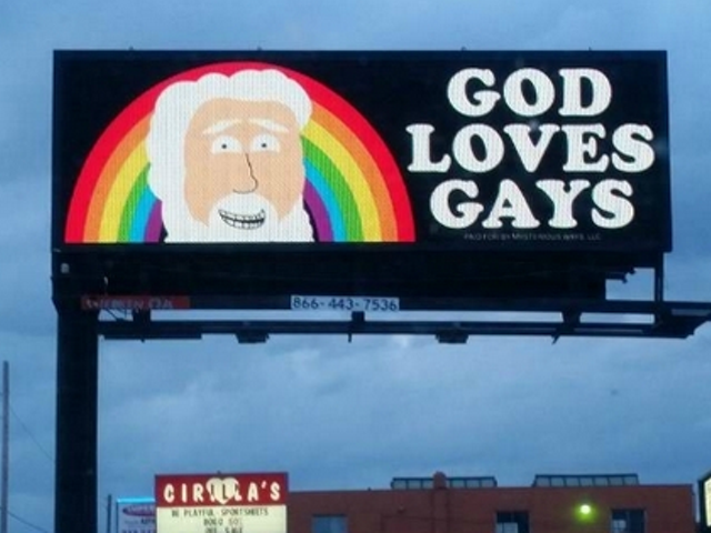 God Loves Gays billboard now up in Dearborn Heights