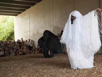 Nick Cave Dance Lab performance in Detroit's Dequindre Cut.