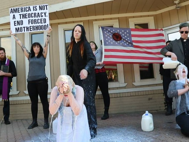 The Satanic Temple countered Planned Parenthood protests with some guerrilla theatre