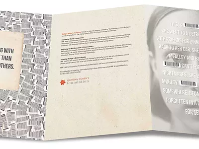 Image: Brochure about Detroit's untested rape kits wins best of show at annual ad awards