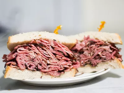 Val’s sandwiches pack a lot of pastrami.