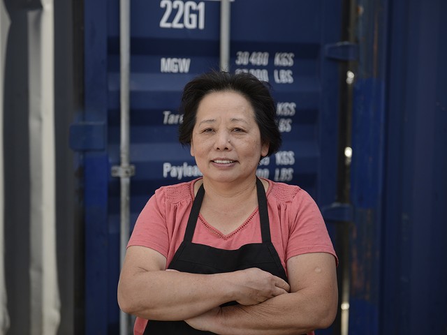 Chef Genevive Vang at Detroit Shipping Company’s Bangkok 96 Street Food.