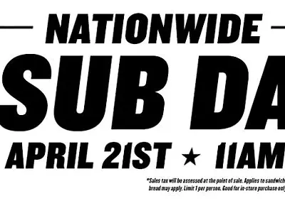 Image: Attention! Dollar subs at Jimmy John's today