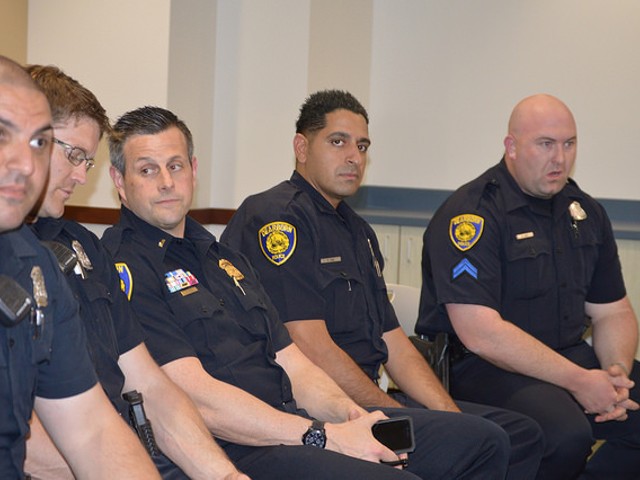 Dearborn city police officers engage in National Day of Prayer Held at the Dearborn Administrative Center
May 7, 2015.