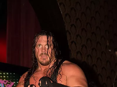 Image: WWE star Rhyno clotheslines opponents; wins Republican Primary
