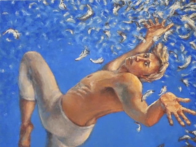 WanChuan Kesler's "Icarus" – oil on canvas.