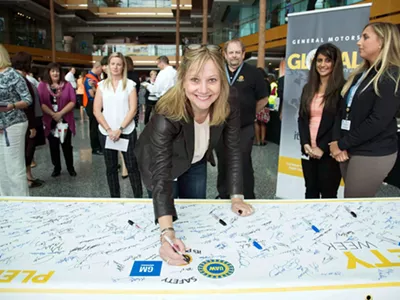 Mary Barra, doing her thing.