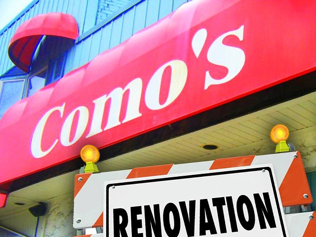 This photo illustration from Como's Facebook page fails to mention the reasons behind the restaurant's closure.