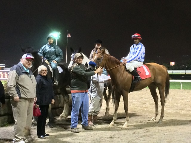 Jockey Wayne Barnett continued his unlikely comeback Friday night at Hazel Park with two more victories, including a wire-to-wire win in the sixth race aboard Art I Awesome.