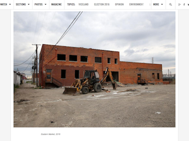 At Vice.com, this shot of a buffed-out wall helps tell the tale.