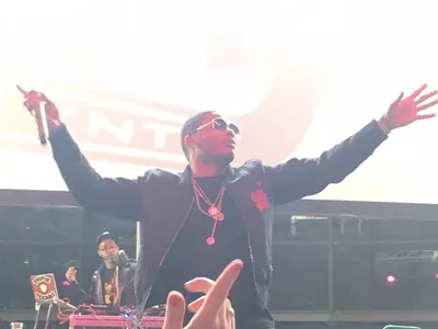 Nelly, feeling himself at COBO.