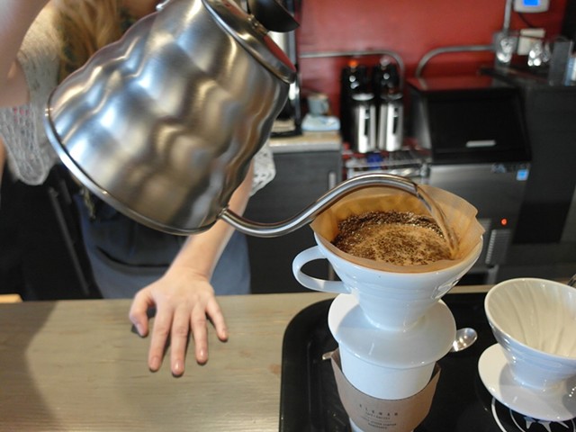 A pour over at Oloman Cafe.