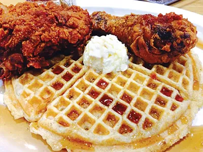 Chicken and waffles