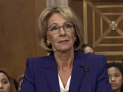 Image: All the best moments from Betsy DeVos' senate hearing