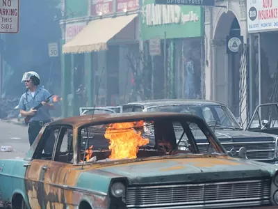 Still from the upcoming Detroit, the upcoming dramatization of the Motor City's infamous 1967 summer of civil unrest.