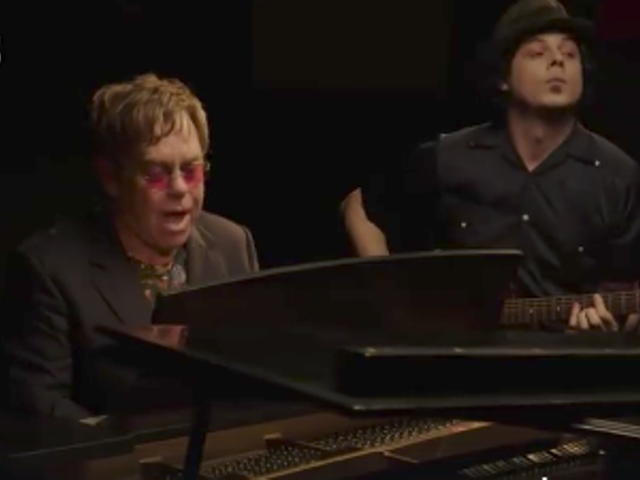 VIDEO: Jack White and Elton John teamed up for an epic duet