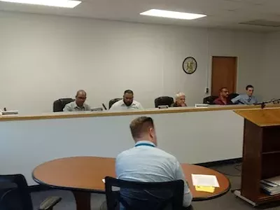 Hamtramck City Council assembles for last night's meeting.