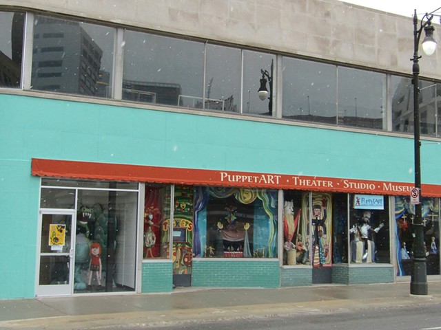 PuppetART theatre on 25 E. Grand River in downtown Detroit.