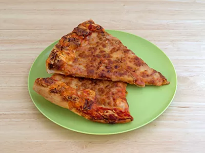Cold pizza.